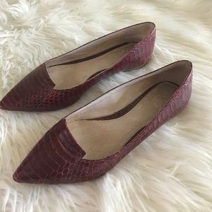 Vince Camuto snake print flats